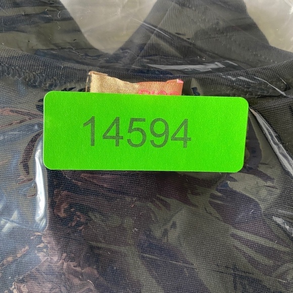 SISS‎ Fit and Flare Girls 3/4 Sleeve Black/Peach Flower Dress Size Medium - Picture 12 of 12